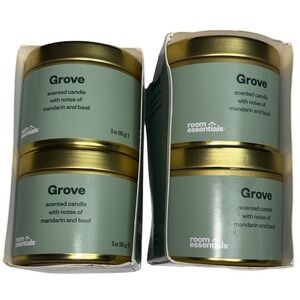 2 packs of 2.‎  TARGET Grove candles mandarin & basil. Gift. Spring. Summer